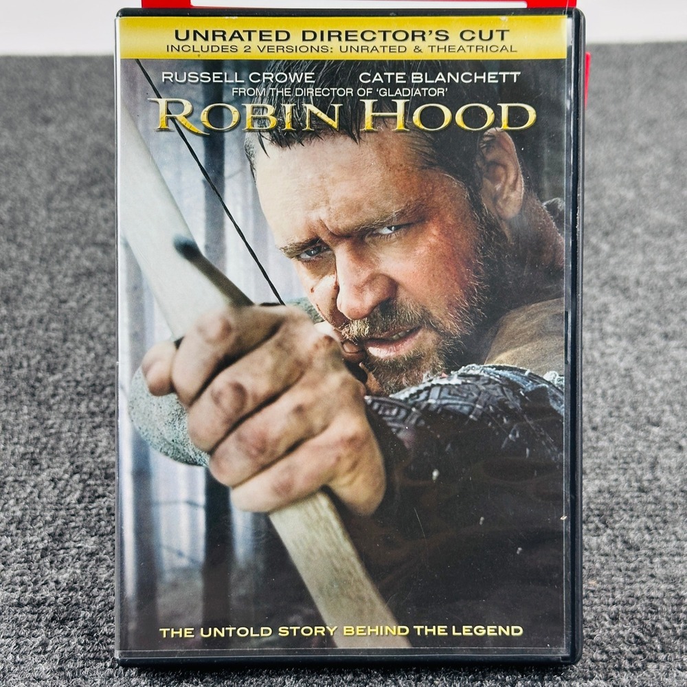 Robin Hood DVD Unrated Directors‎ Cut Russell Crowe Cate Blanchett Ridley Scott